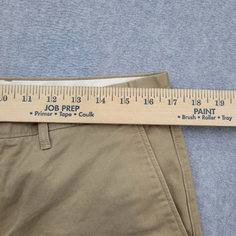 J. Crew Oarsman Broken In Straight Pants Mens 34x30 Khaki Tan Chino Cotton